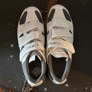 Giro White and Black Cycling Shoes